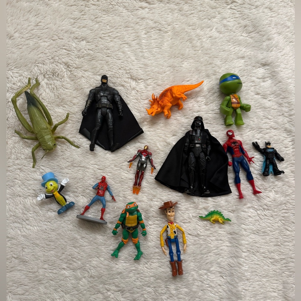 Action Figure Toy Lot – Batman, Spider-Man, marvel